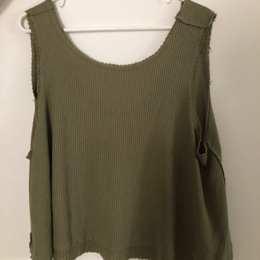 Free People Olive Swing Tank